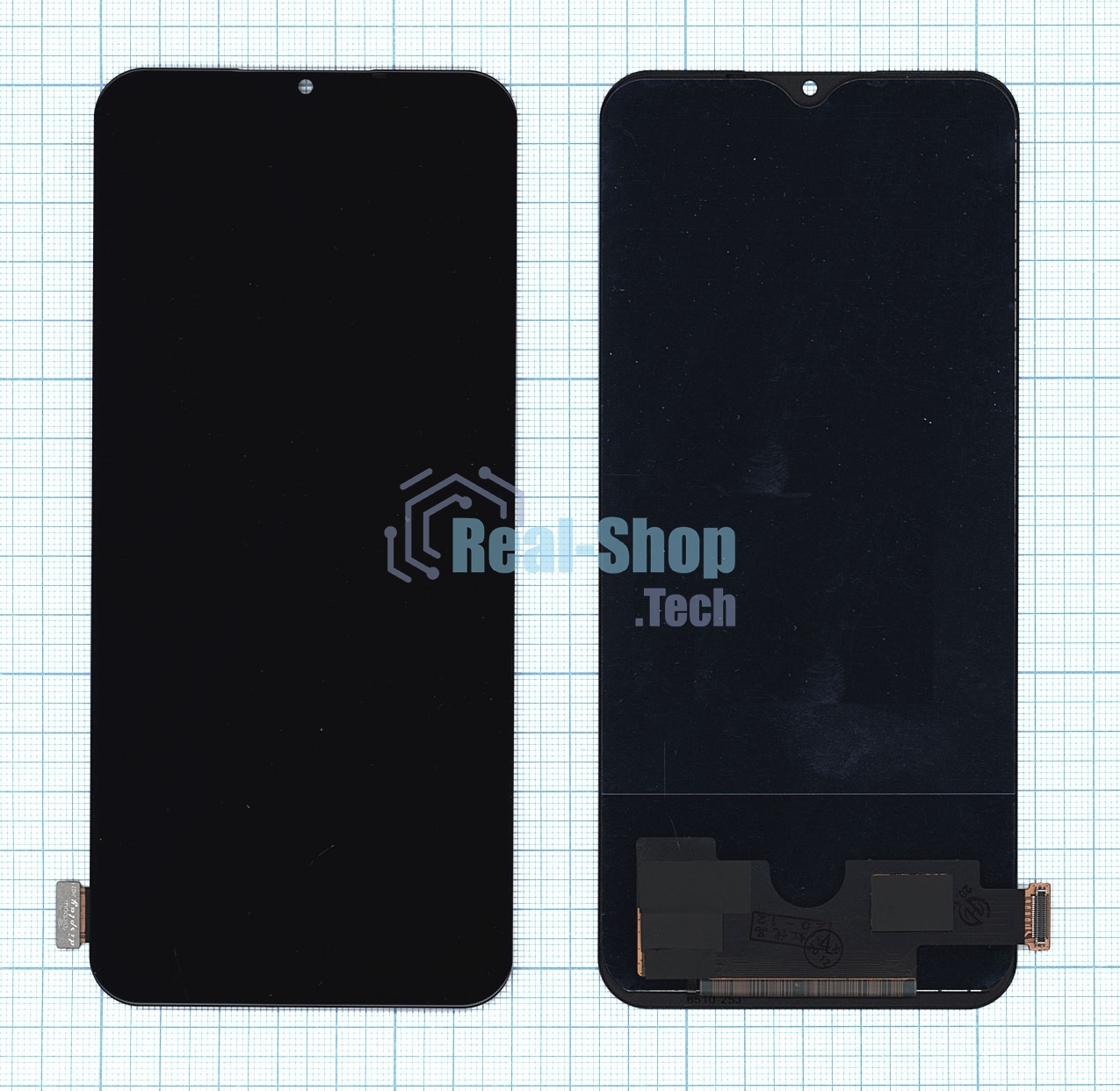 Дисплей для Xiaomi Mi10 Lite в сборе с тачскрином (TFT) черный