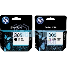 Картридж HP 305 струйный, набор черный и цветной (120/100 стр)