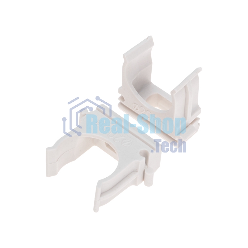 Крепеж-клипса Rexant для труб ø20мм, белая (100 шт/уп)