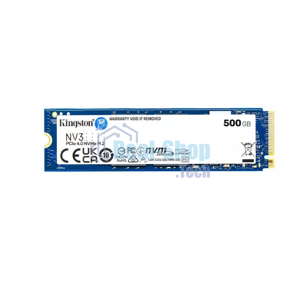 Накопитель SSD Kingston NV3, 500Gb, M.2 2280, PCIe 4.0 x4, NVMe, R/W 5000/3000