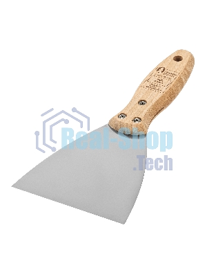 Шпательная лопатка Matrix из нержавеющей стали, 100 мм, буковая рукоятка, EFP