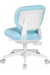 Кресло детское Cactus CS-CHR-3594BL голубой, крестов. пластик белый