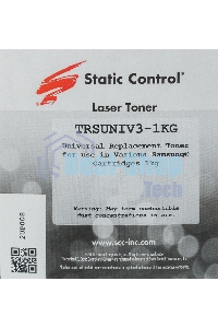 Тонер Static Control TRSUNIV3-1KG черный флакон 1000гр. для принтера Samsung ML2160/SCX3400/M2020/M2070