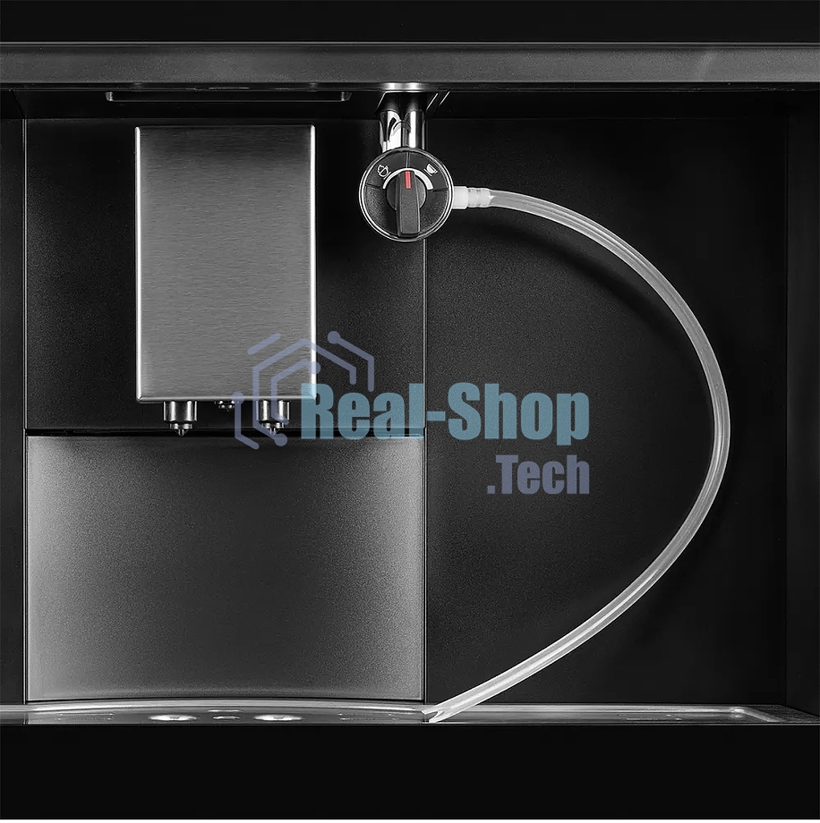 Автоматическая кофемашина Kuppersberg KCM 182 Black коллекция High-Tech,управление сенсорное,максимальное давление 20 бар,емкость для воды 1.8л, есть капучинатор,приготовление кофе автоматическое, материал панели стекло, черный