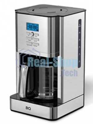 Кофеварка капельная BQ CM1004 серебристый/черный, исп. кофе - молотый, 1.8 л, 1000 Вт.