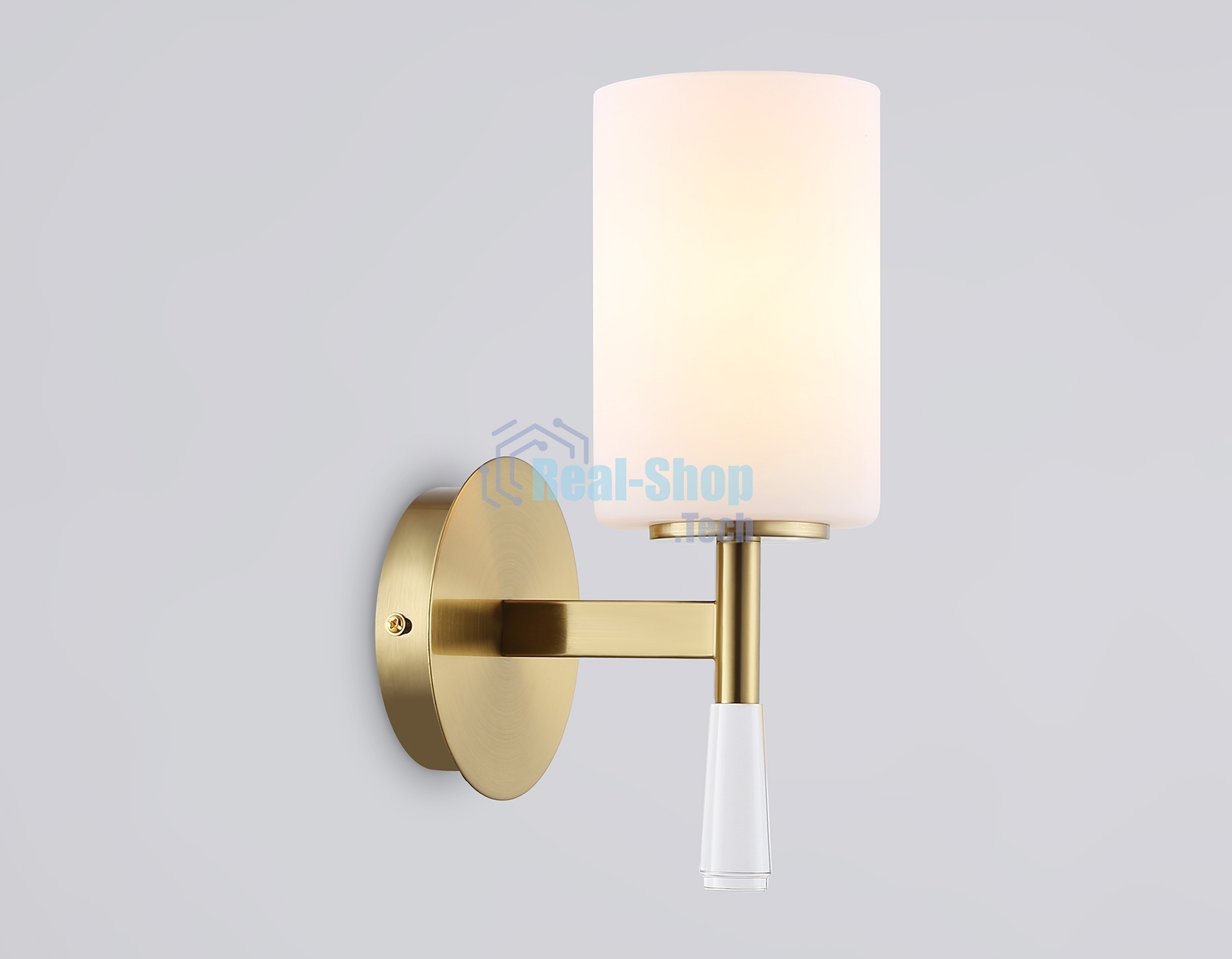 Настенный светильник Ambrella light LH56265 BS/FR латунь/белый матовый E27 max 60W 160*120*280