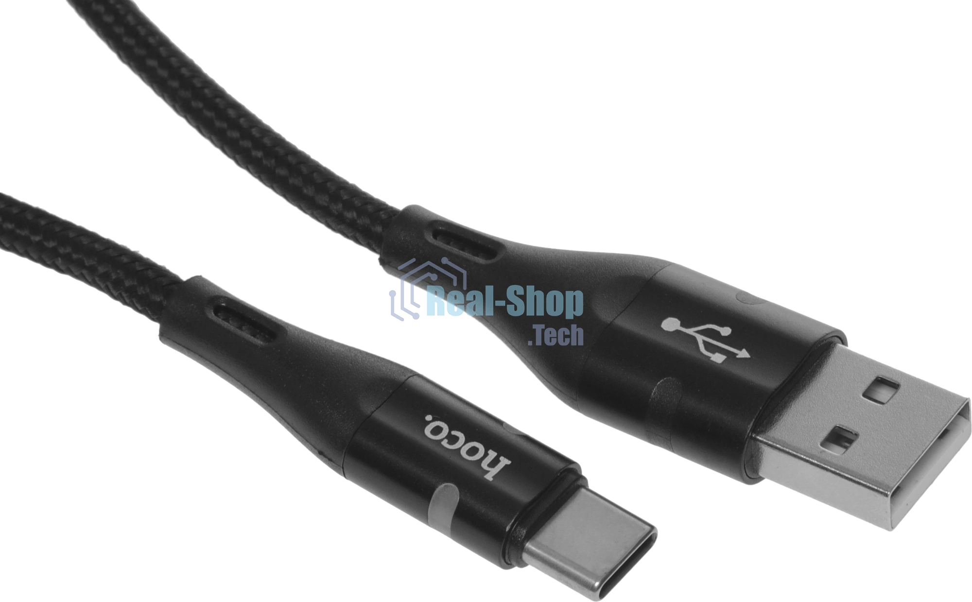 Кабель Hoco U93 Shadow Type-C USB (m)-USB Type-C (m) 1.2м черный коробка