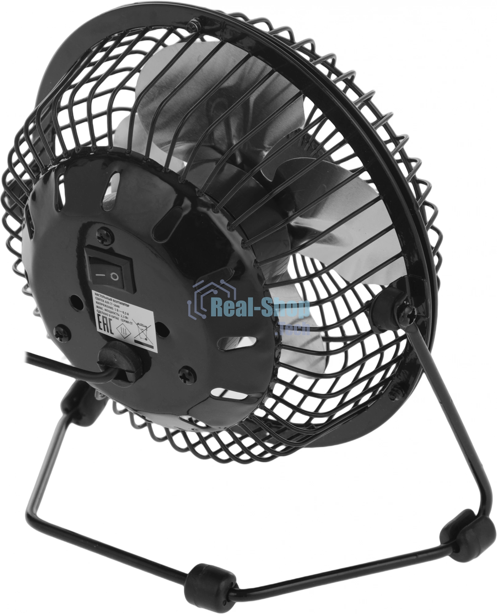 Вентилятор Centek CT-5040 чёрный, настольный, 2.5 Вт, 1 скорость, 10.4 см