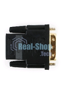 Переходник Cablexpert HDMI-DVI 19F/19M золотые разъемы, пакет, черный (A-HDMI-DVI-2)