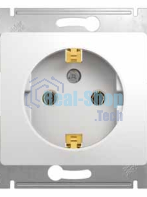 Механизм розетки 1-м СП Glossa 16А с заземл. бел. SchE GSL000143