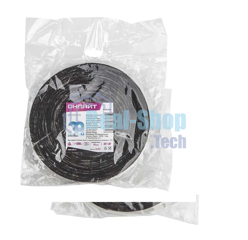 Изолента ХБ 15мм (рул.30м) OIT-H15-30/BL 300г ОНЛАЙТ 61161