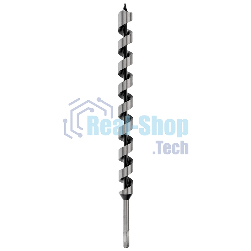 Сверло винтовое по дереву Kranz 28х460 мм, шестигранный хвостовик