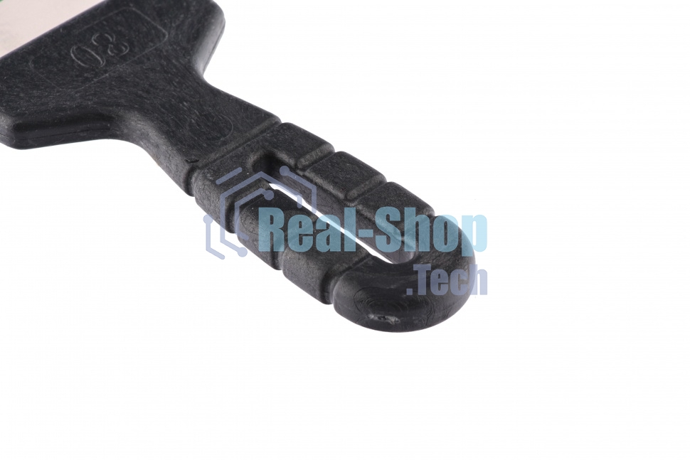 Шпательная лопатка из нержавеющей стали Сибртех, 80 мм, пластмассовая ручка