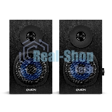 Акустическая система 2.0 SVEN SPS-576 черные (2x4W, Bluetooth, дерево)