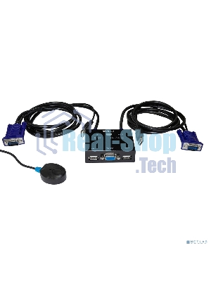 Переключатель KVM 2-портовый ORIGO OKVM221/A1A с портами VGA и USB