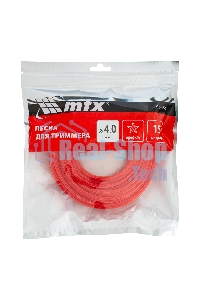 Леска для триммера MTX звезда 4,0 мм х 15 м
