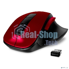 Мышь беспроводная Sven RX-525SW красная (бесшумн. кл., 5+1кл. 600-1400DPI, Soft-touch, блист.)