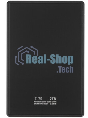 Внешний SSD Netac Z7S, 2TB, USB 3.2 Gen 1 Type-A, R/W 550/480, черный