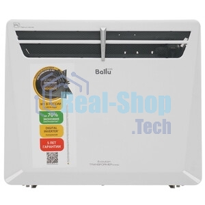 Отопительный модуль конвектора Ballu Evolution Transformer BEC/EVU-1000 белый, 1000 Вт, 15 м2 (для работы конвектора требуется блок управления)