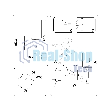 Настенный светильник Ambrella light LH56265 BS/FR латунь/белый матовый E27 max 60W 160*120*280