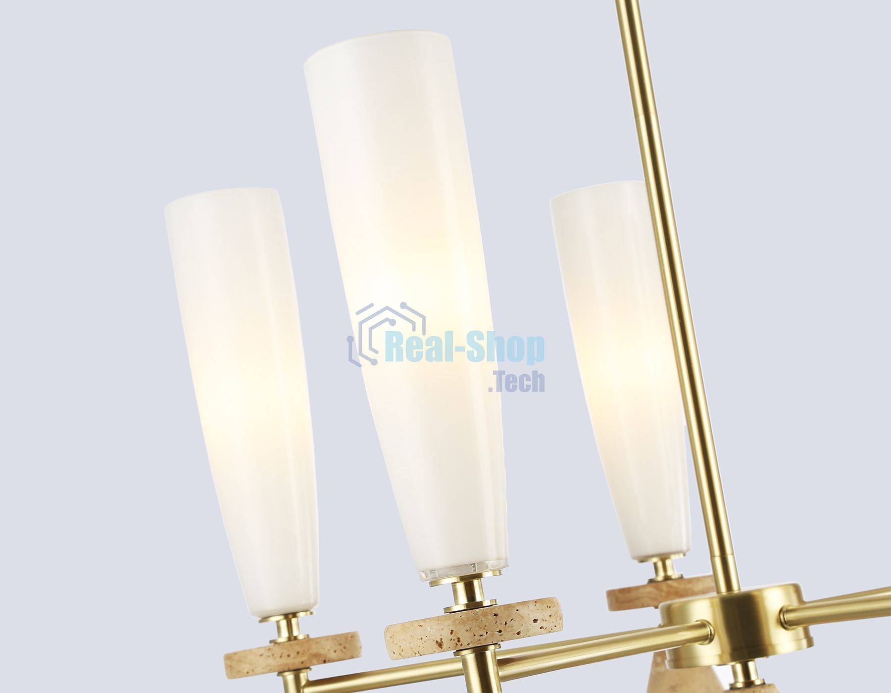Люстра Ambrella light LH75371/5 GD/WH золото/белый G9*5 max 28W D600*675