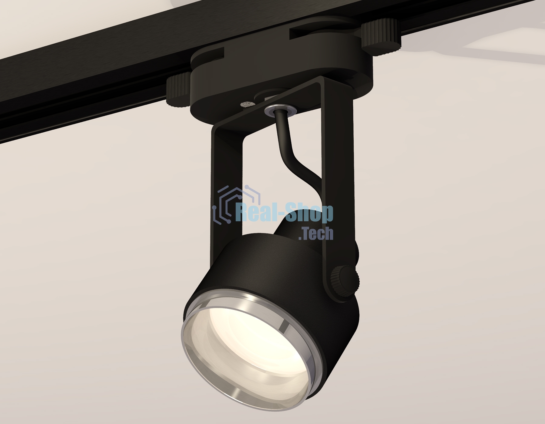 Светильник Ambrella light XT6602021 PBK/PSL черный полированный/серебро полированное MR16 GU10 (C6602, N6122)
