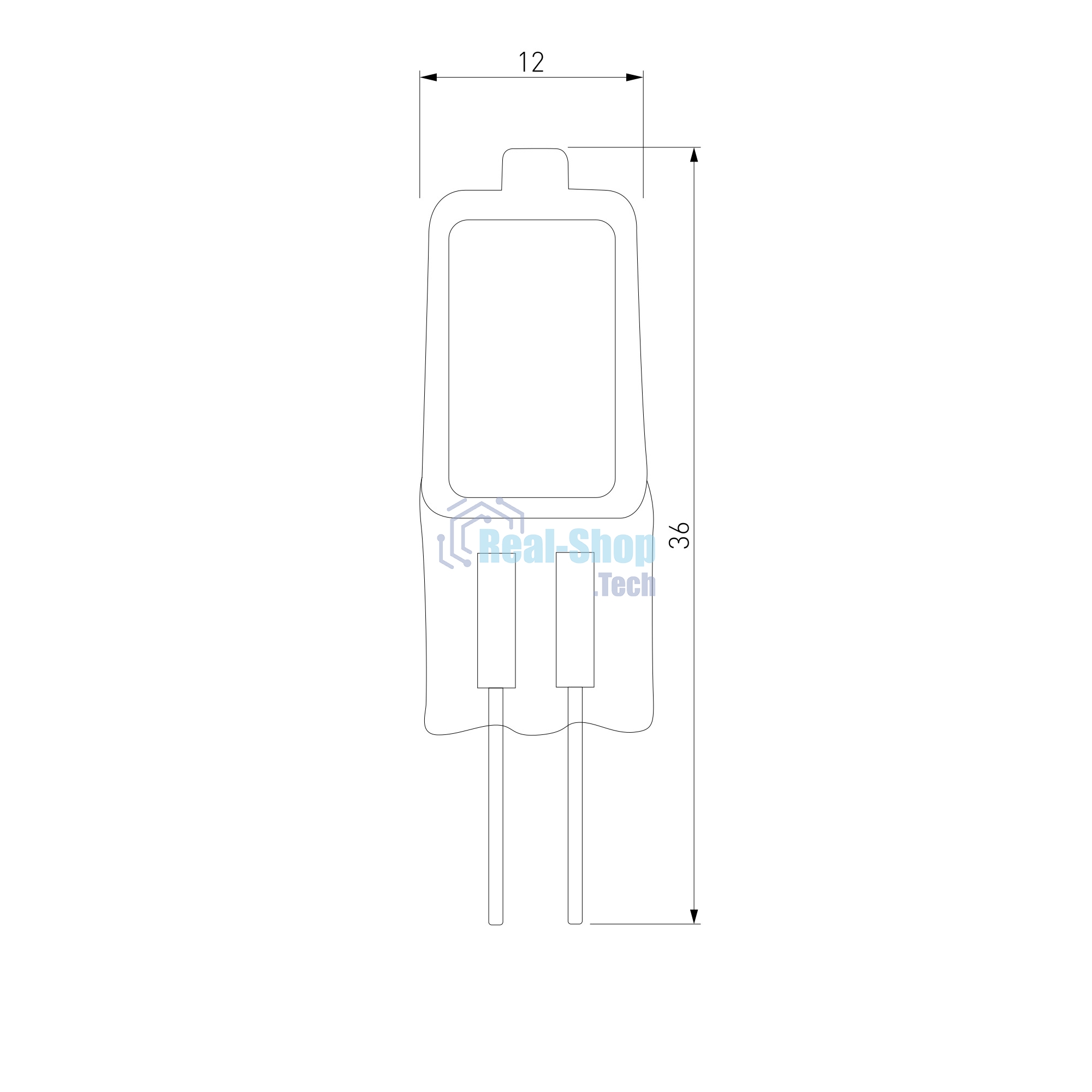BХ106 / Лампа галогенная G4 220V35W сверхъяркая