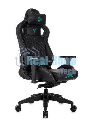 Кресло игровое Knight Titan черный эко.кожа, крестов. пластик