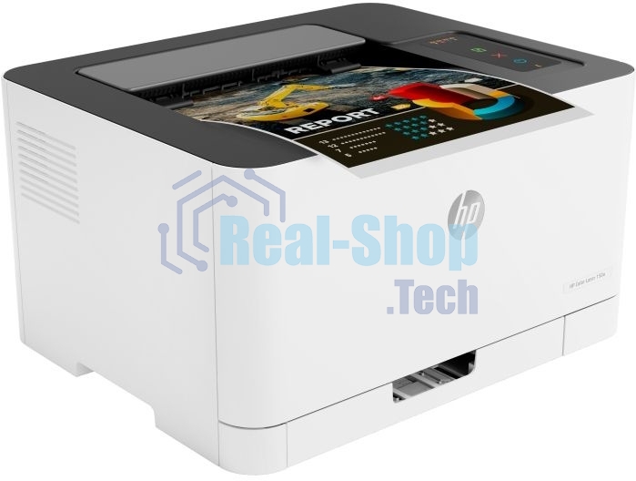 Принтер лазерный HP Color Laser 150nw (4ZB95A), A4, цветной, печ. до 18 стр/мин. (ч/б) до 4 стр/мин. (цвет), 600 x 600 dpi, USB, RJ-45, Wi-Fi, Air Print, Mopria