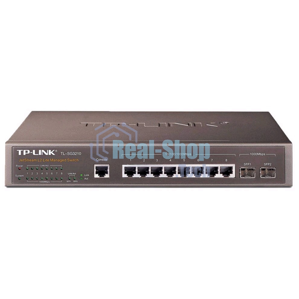 Коммутатор TP-Link SMB TL-SG3210 JetStream 8-Port Gigabit L2 Lite Managed Switch with 2 SFP Slots