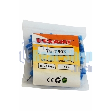 Наконечник штыревой втулочный изолированный Rexant F-8 мм 2х0.75 мм² (НШВи(2) 0.75-8/НГи2 0,75-8) синий