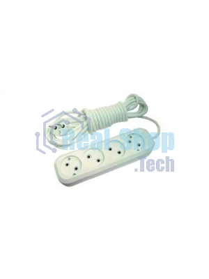 Удлинитель 4х5 м без заземл. 10А IP20 Makel MGP144