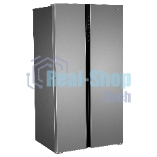 Холодильник Hyundai CS6503FV нержавеющая сталь двухкамерный инвертер 407/205л морозилка сбоку