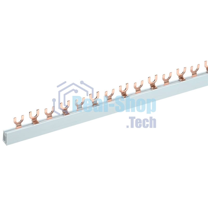 Шина соединительная Rexant типа FORK вилка 2Р 63 А 1 м (10 шт./уп.)