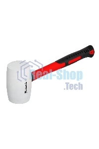 Киянка Matrix резиновая, 450 г, белая резина, фибергласовая рукоятка