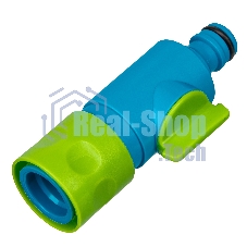 Соединитель быстросъемный штуцерный с переключателем, LUXE Palisad