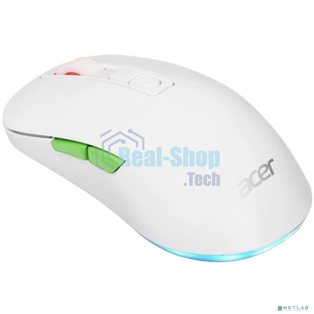 Мышь беспроводная Acer OMR311 белый, 2400 dpi, радиоканал, Bluetooth, USB, кнопки - 7