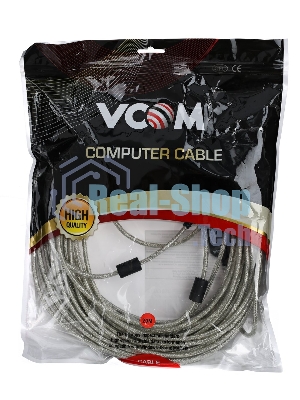 Кабель-адаптер VCOM VUS7049-20M USB2.0-repeater, удлинительный активный <Am-->Af 20м