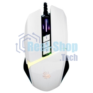 Мышь проводная A4Tech Bloody W60 Max белый, 10000 dpi, USB, кнопки - 10