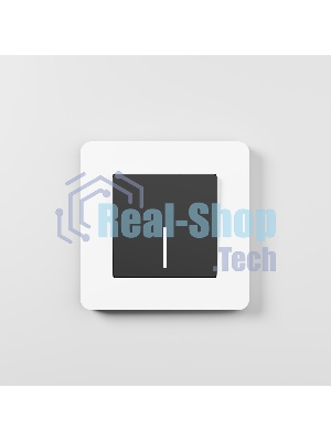 Рамка на 1 пост Split (белый/черный, soft-touch) W0013068