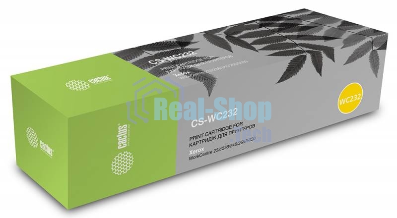 Картридж лазерный Cactus CS-WC232 006R01046 черный (32000 стр.) для Xerox WC 232/238/245/255/5030