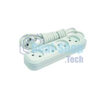 Удлинитель 4х3 м без заземл. 10А IP20 Makel MGP143