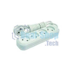 Удлинитель 4х3 м без заземл. 10А IP20 Makel MGP143