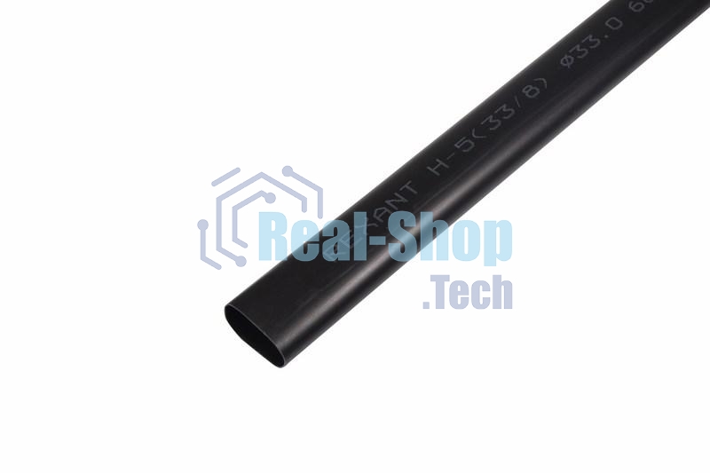 Трубка термоусаживаемая клеевая Rexant 33.0/8.0мм (3-4:1). (уп.4шт) по 1м черный
