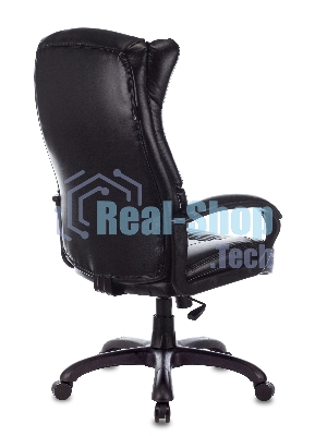Кресло Бюрократ CH-879N Leather Venge черный, экокожа
