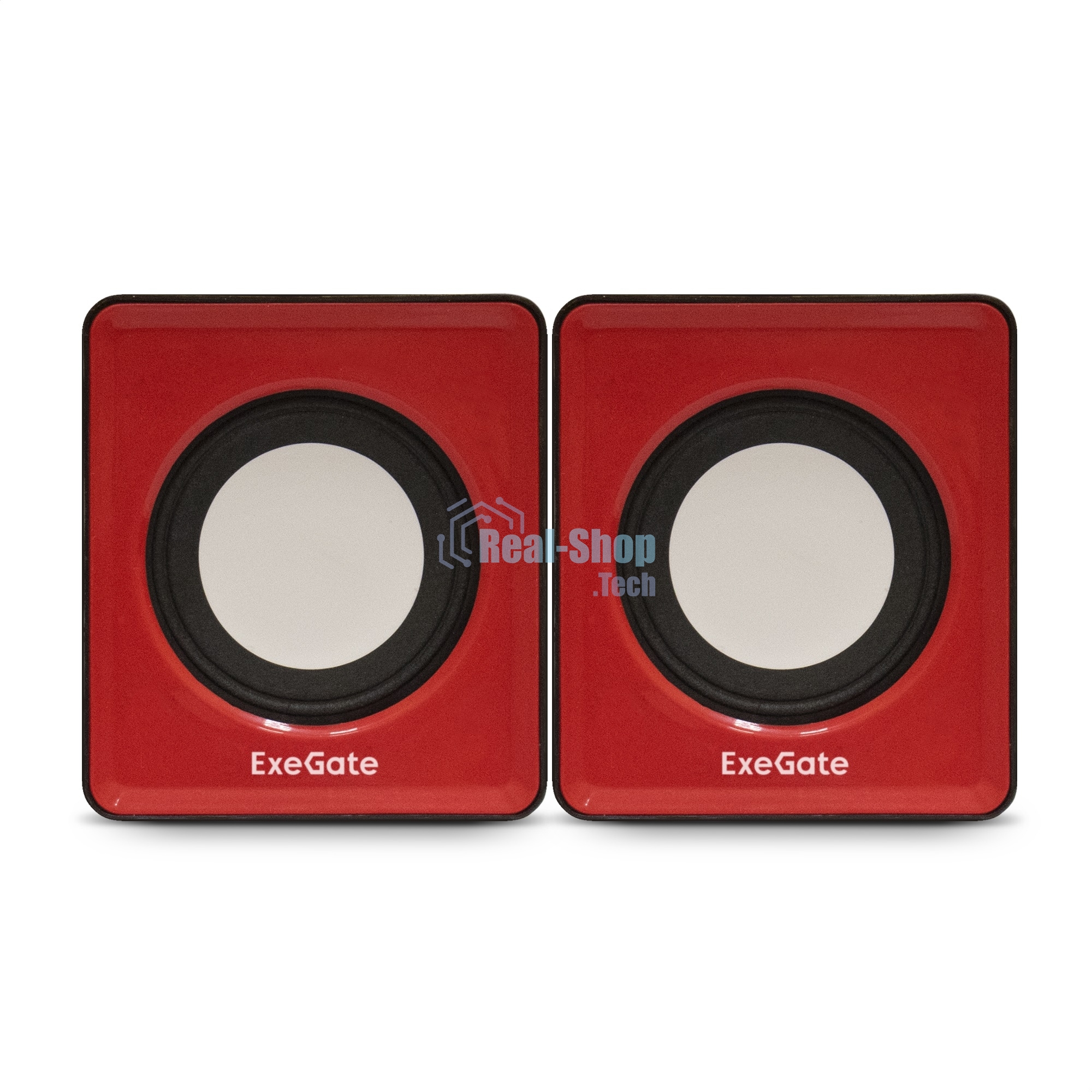Акустическая система 2.0 ExeGate EX289920RUS Disco 140 Red (питание USB, 2х3Вт (6Вт RMS), 100-20000Гц, красный)