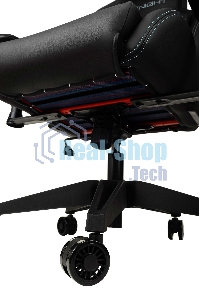 Кресло игровое Knight Outrid Smile черный эко.кожа крестов. пластик