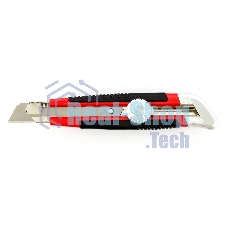 Нож Matrix, 18 мм, выдвижное лезвие, металлическая направляющая, винтовой фиксатор лезвия