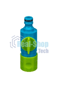 Соединитель быстросъемный штуцерный с переключателем, LUXE Palisad