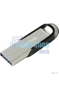Флешка USB Sandisk CZ73 Cruzer Ultra Flair (SDCZ73-032G-G46), 32Gb, USB 3.0, R/W 150/45, серебристый/черный